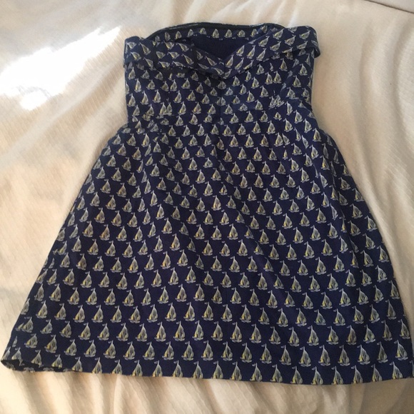 Vineyard Vines Strapless sailboat dress - Picture 2 of 3